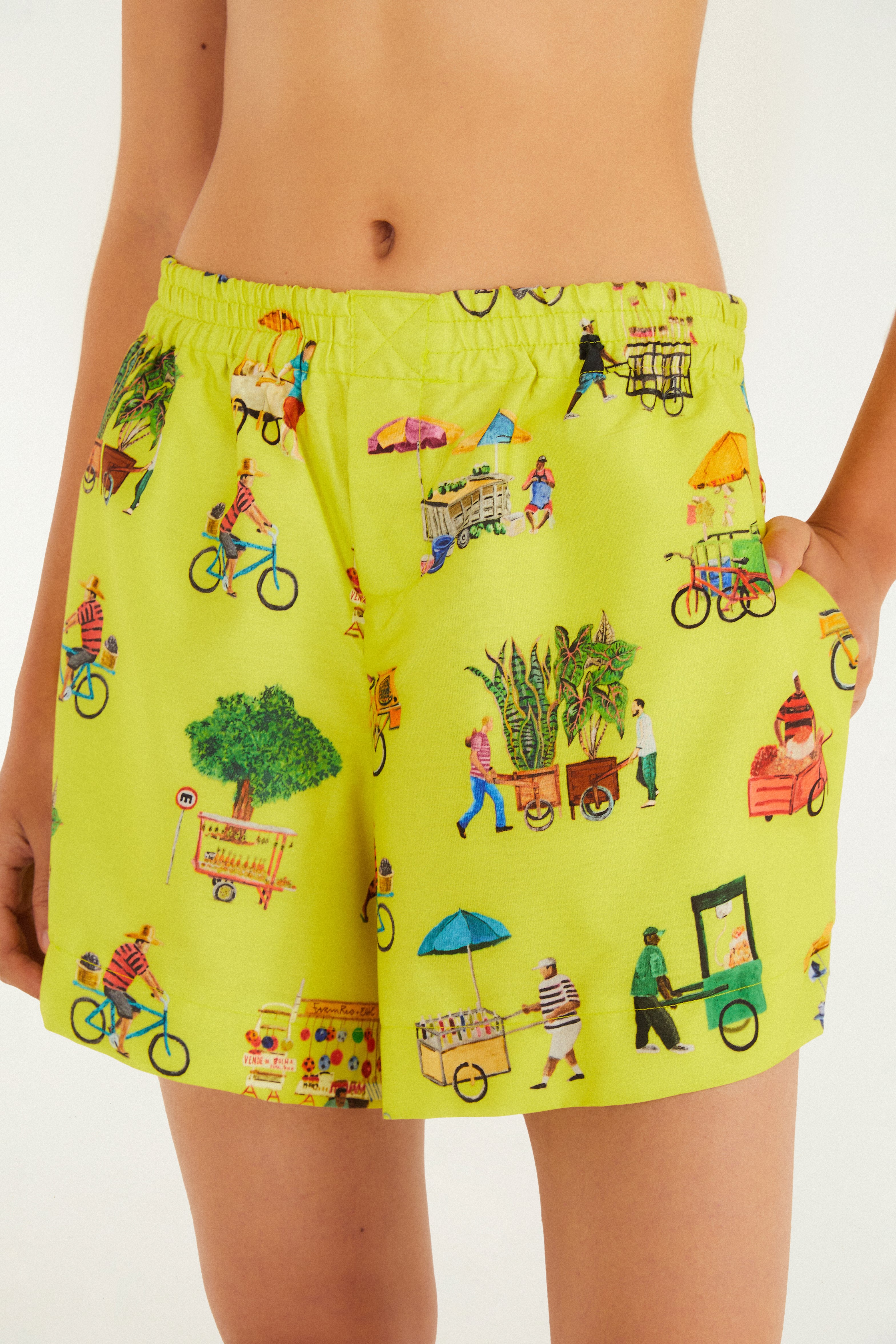 Short Estampado Vida Sobre Rodas