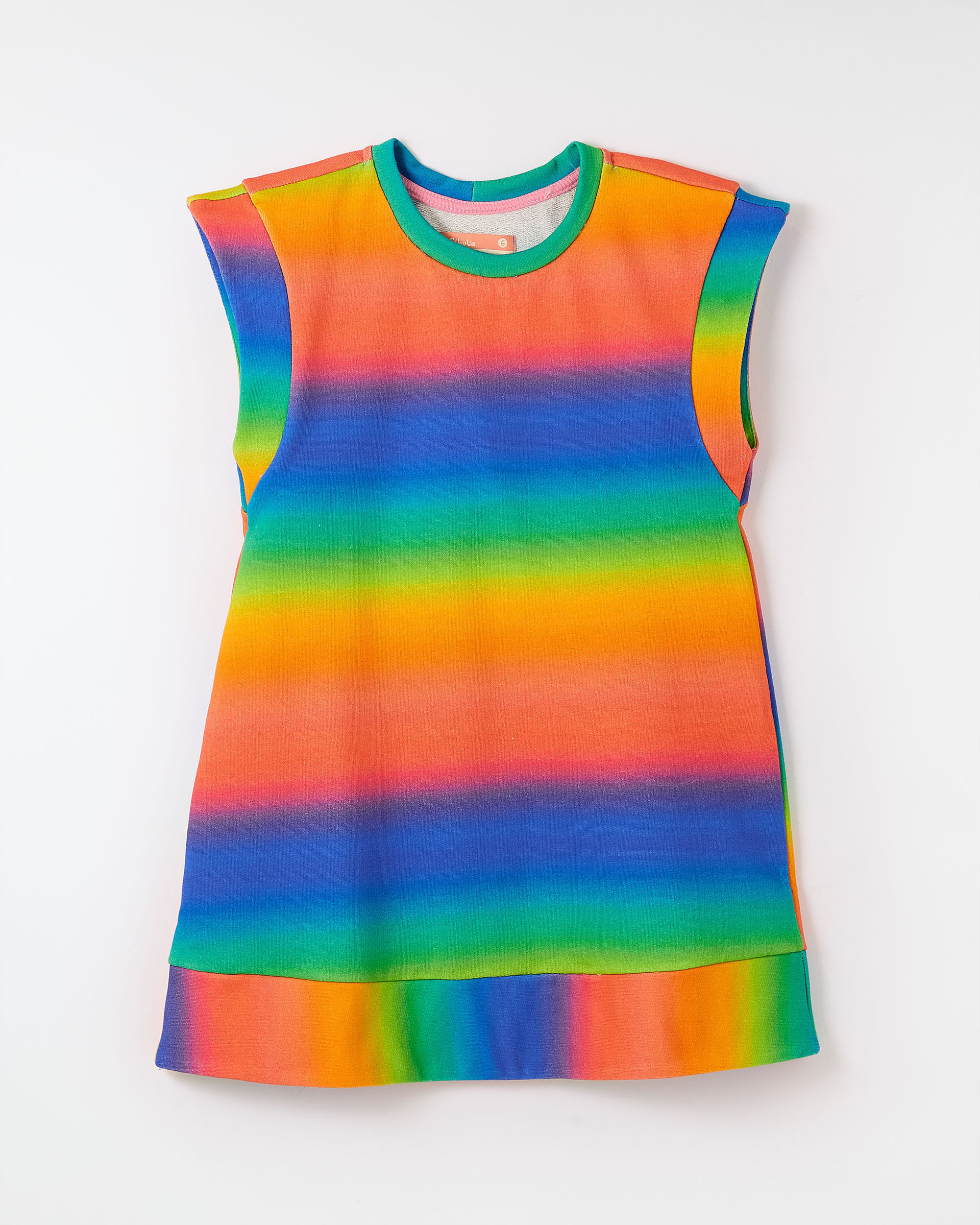 Vestido Moletom Rainbow