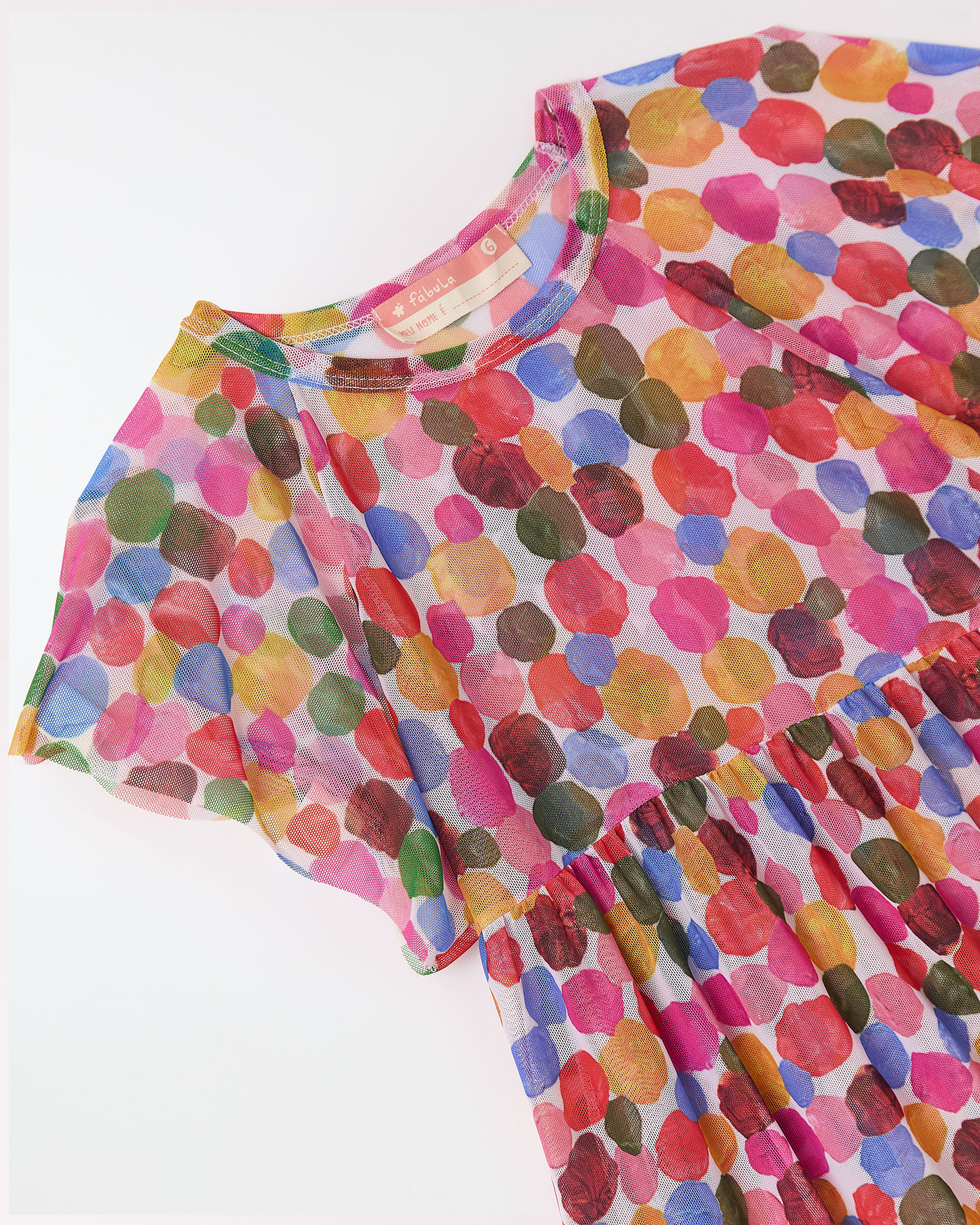 Vestido Tule Las Bolitas