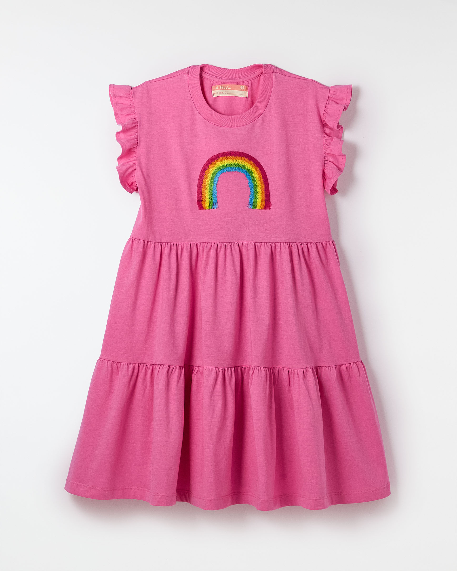 Vestido Marias Bordado Arco Iris