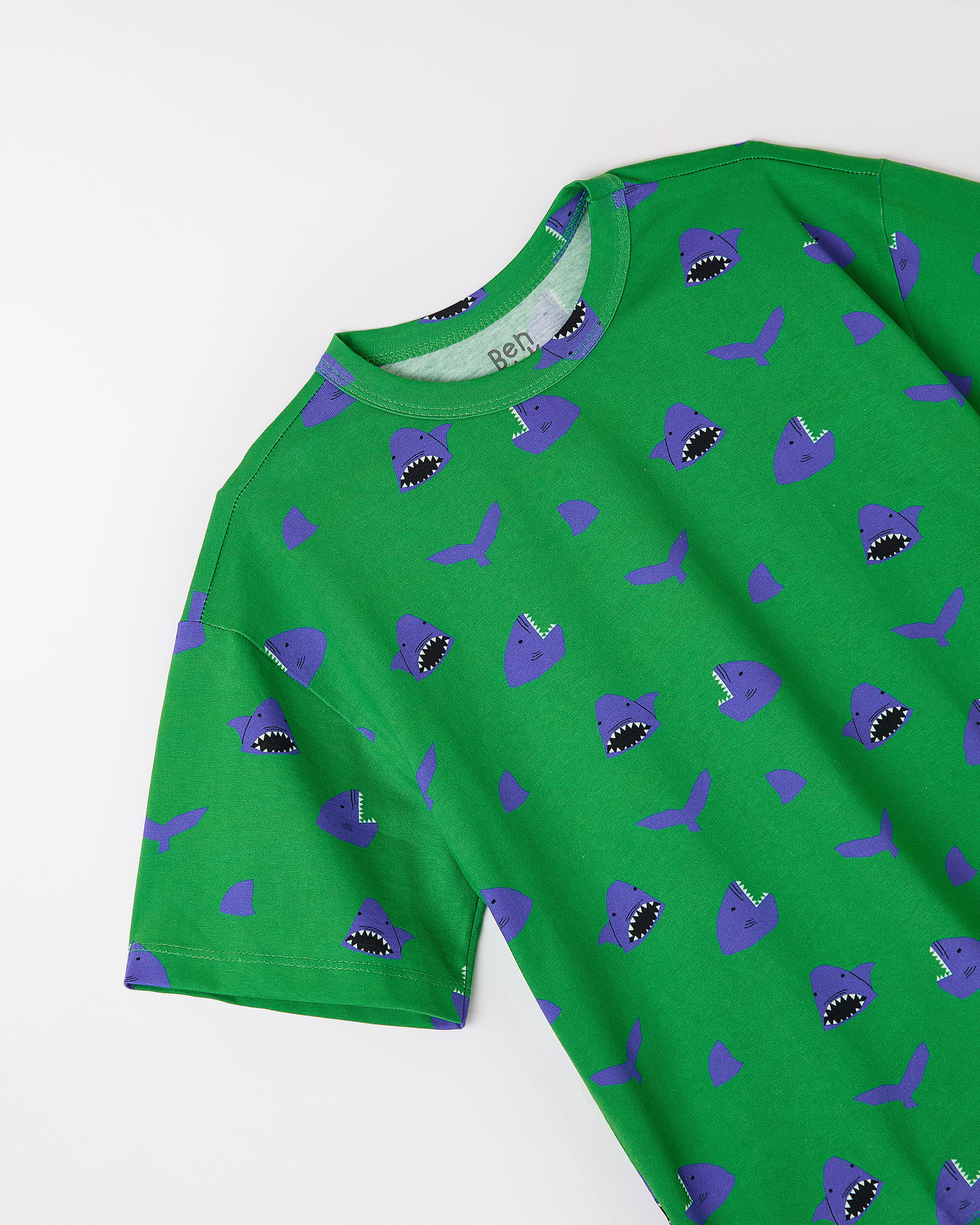 Camiseta Malha Tubarao