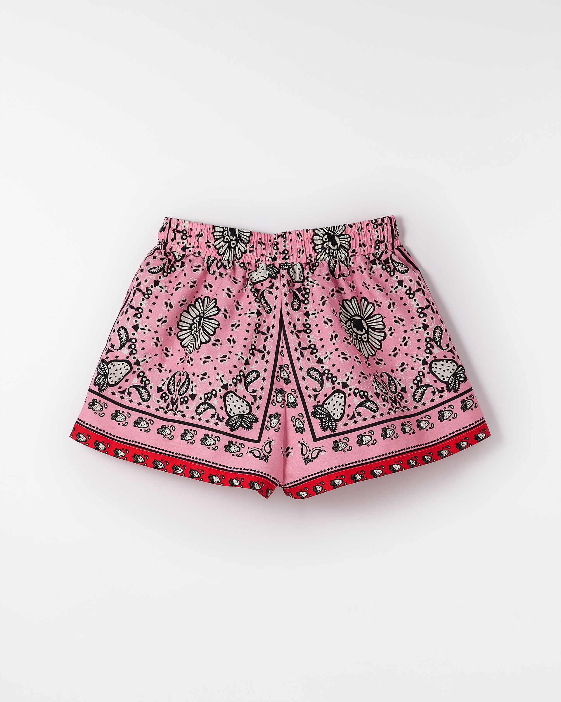 Short Morango Bandana e