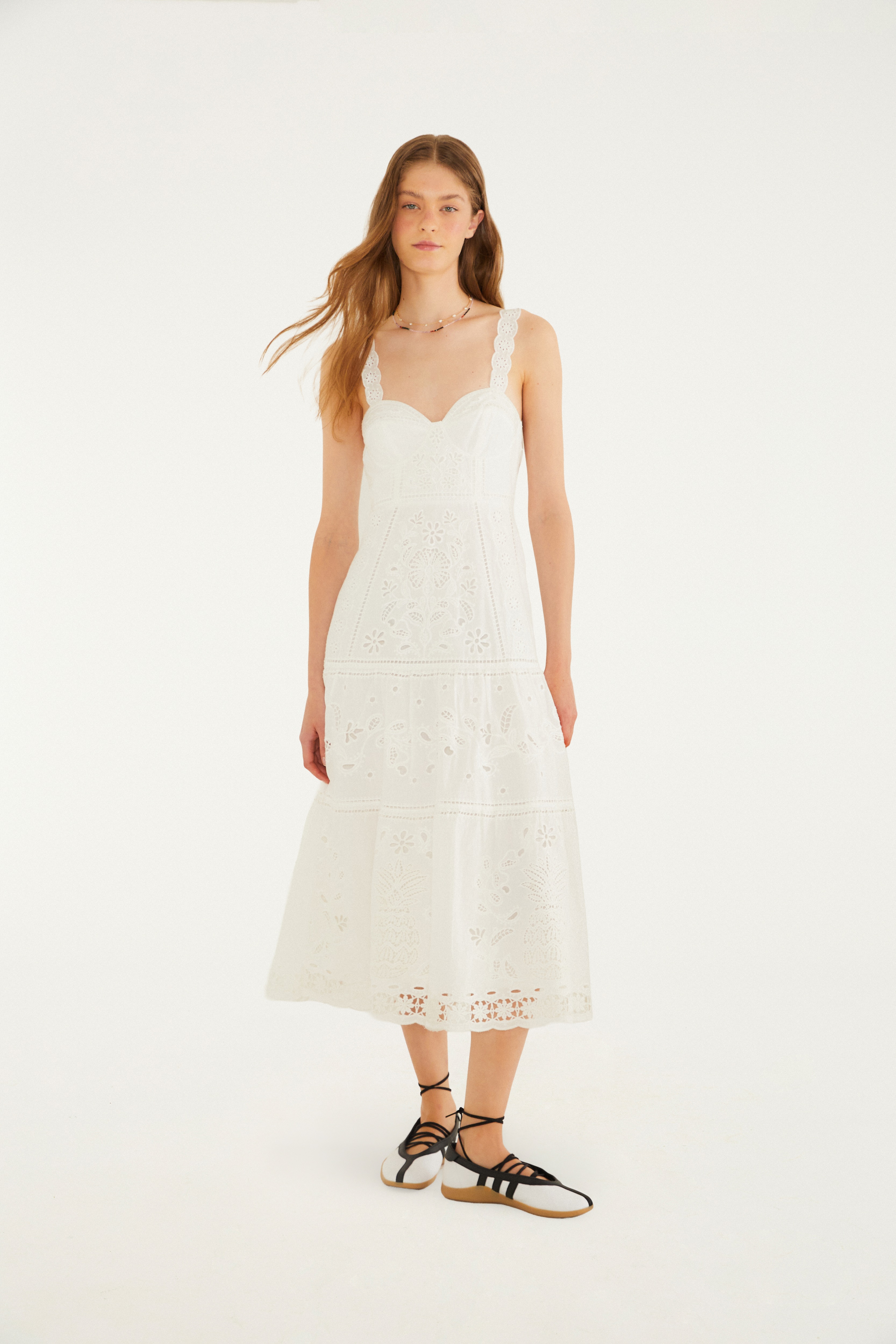 Vestido Richelieu Floral Mariana