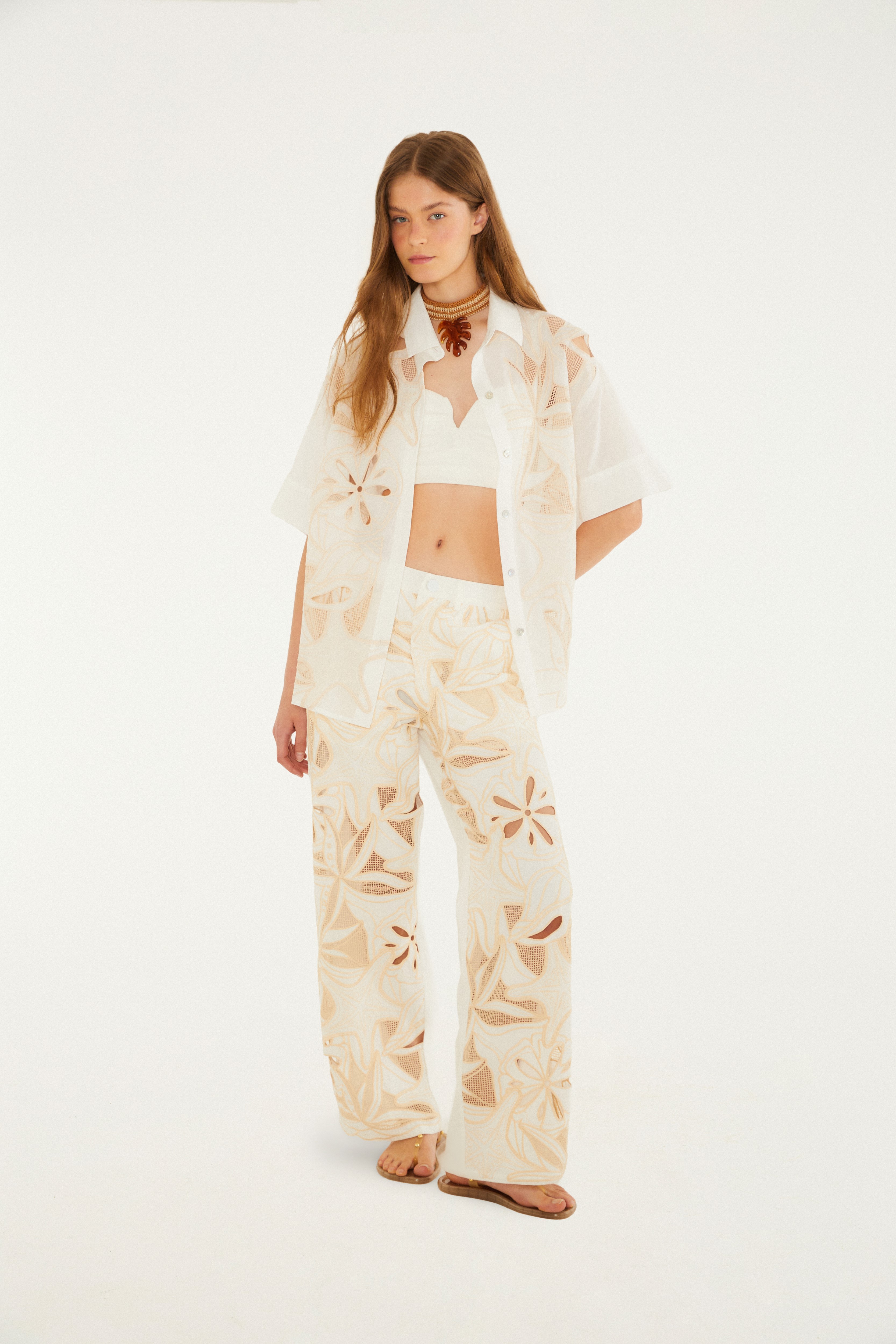 Calça Sarja Artesanal Richelieu