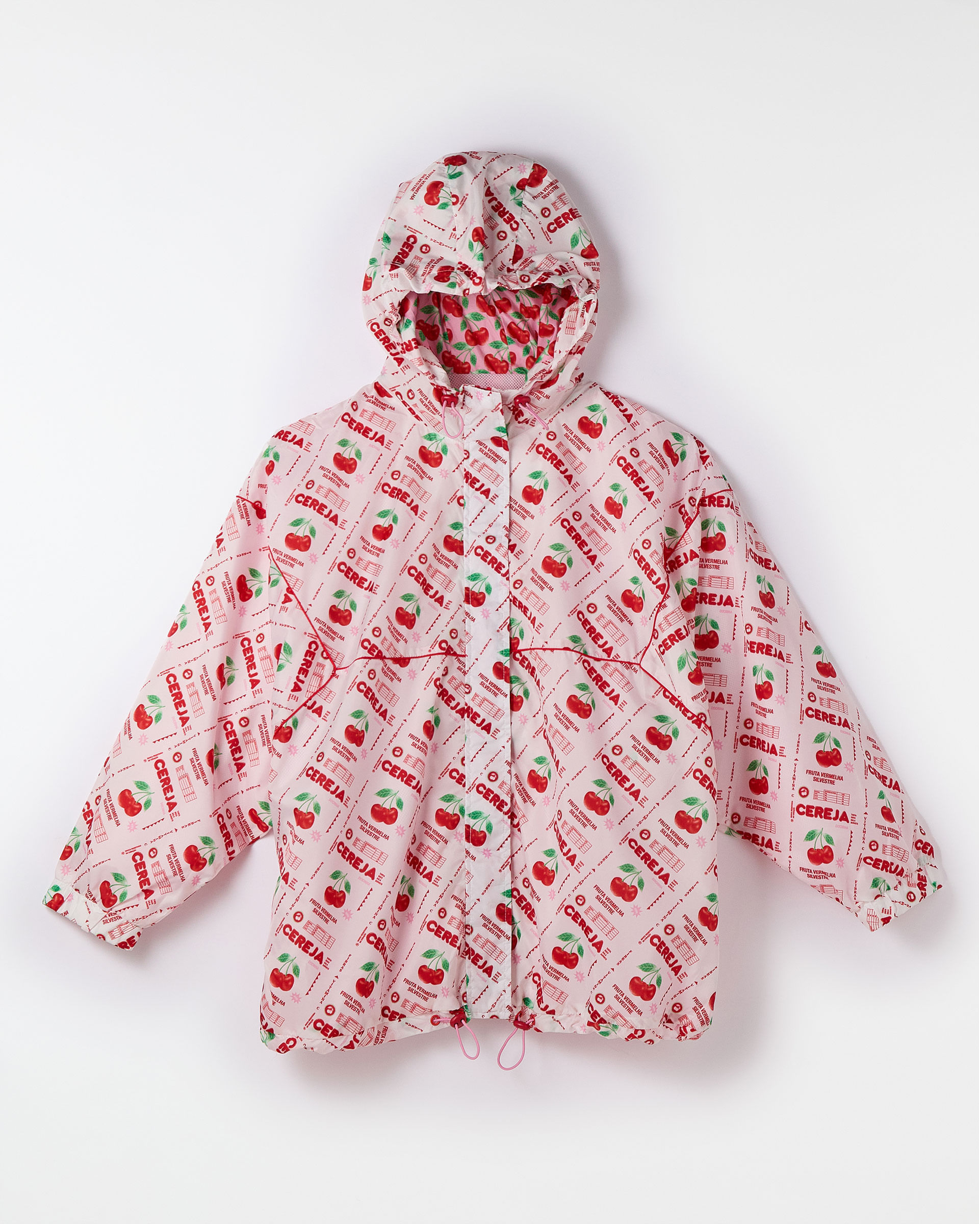 Jaqueta Corta Vento Cereja Pop