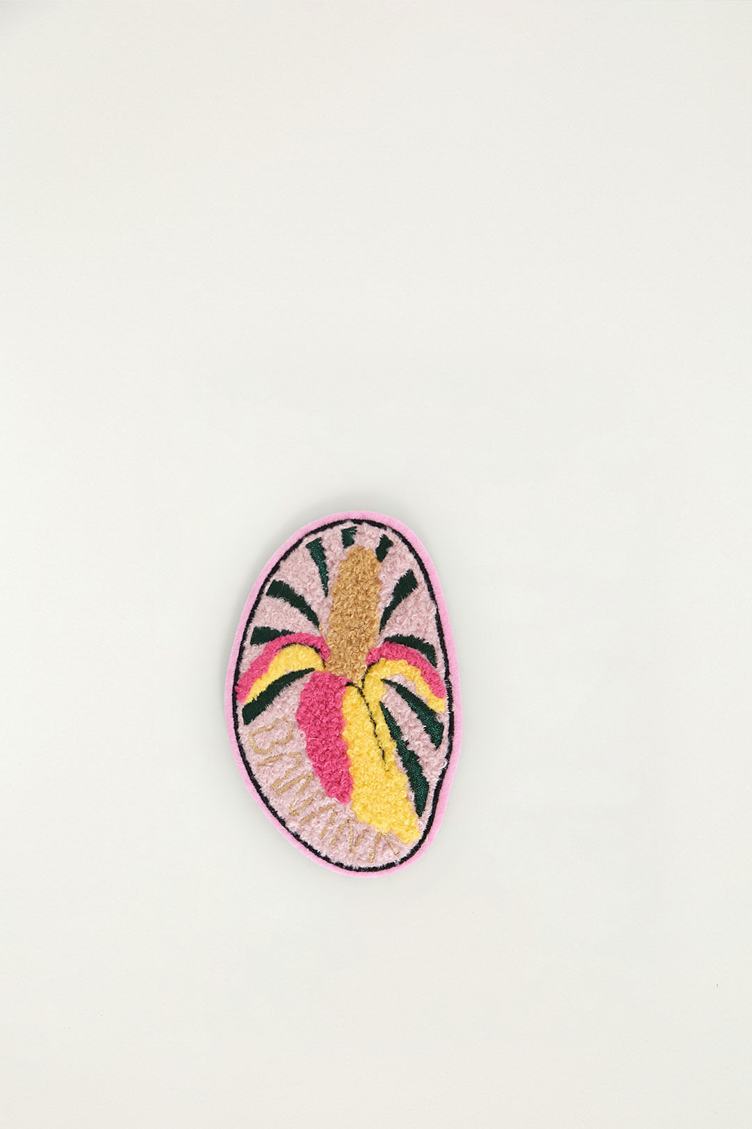 Patch Banana Selo Rosa