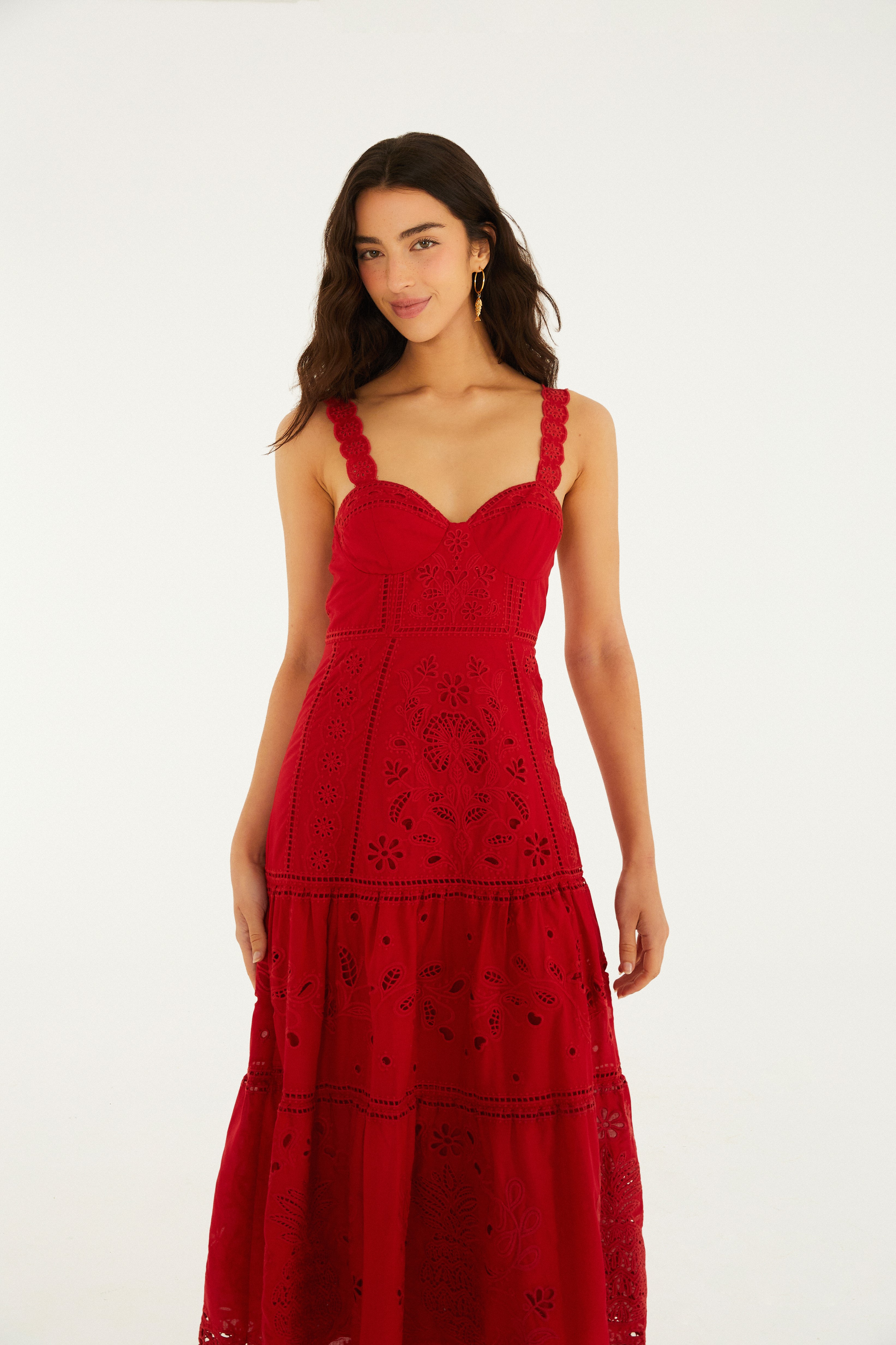 Vestido Richelieu Floral Mariana