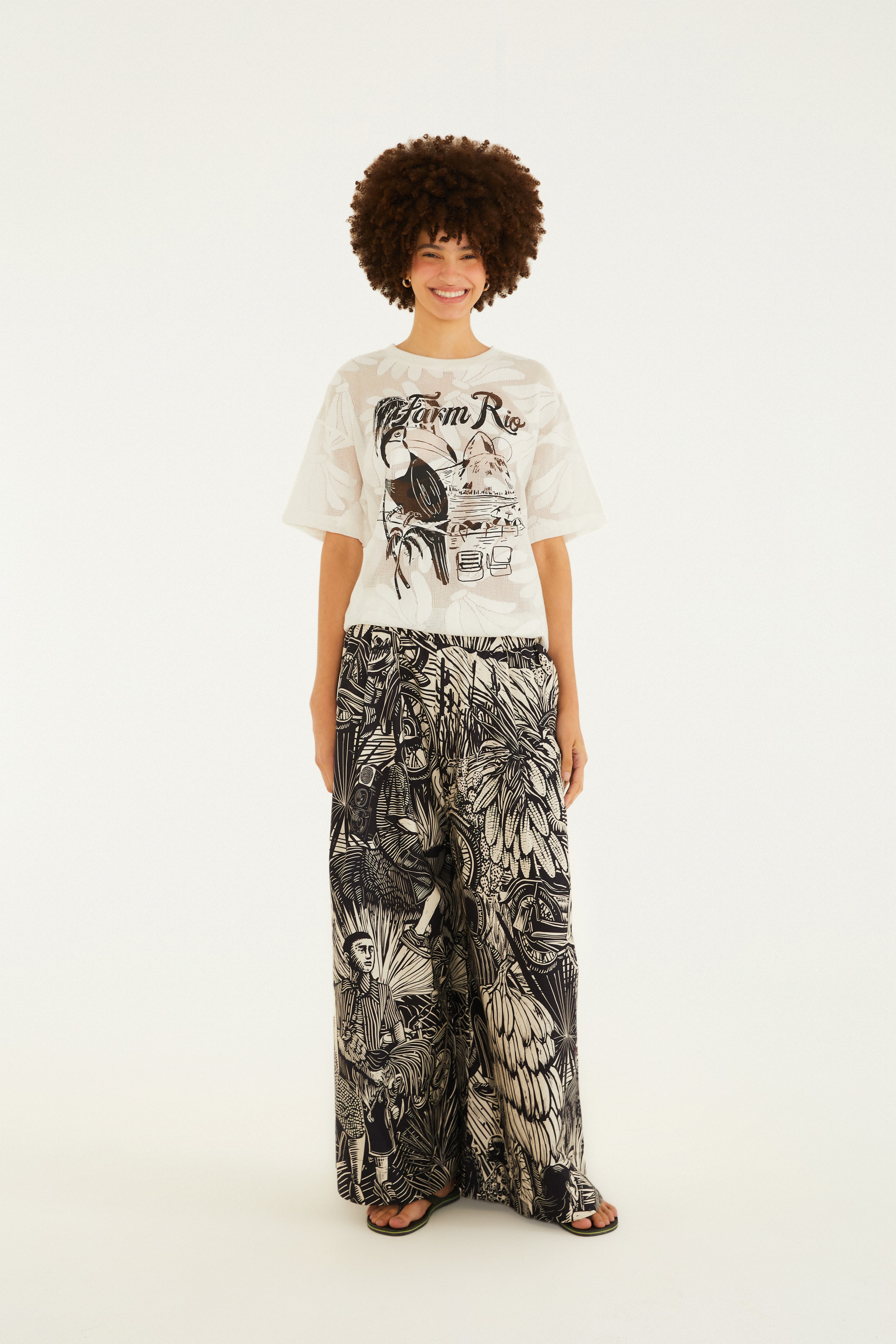 Calça Ampla Alfaiataria Pb Ruta