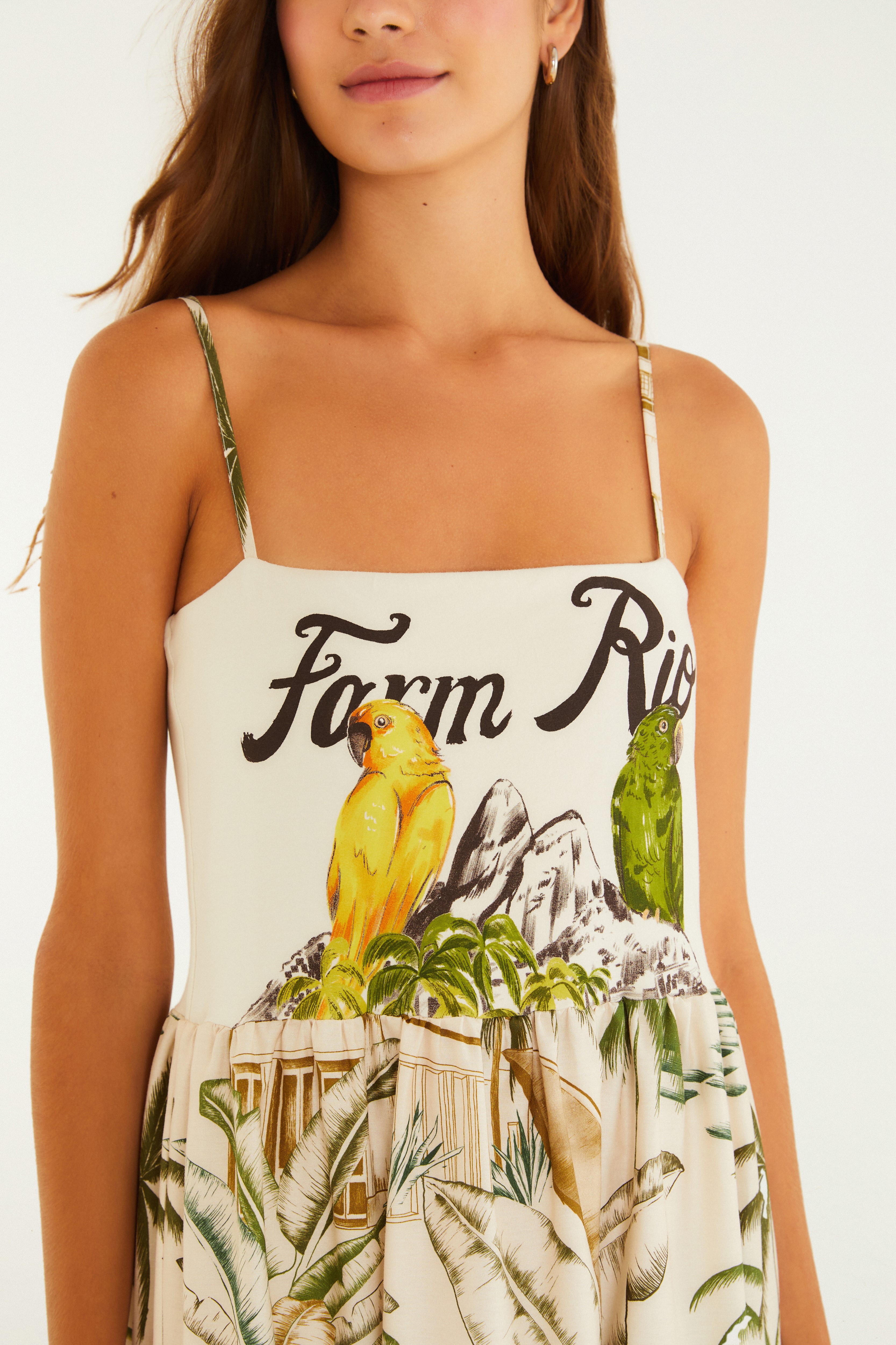 Vestido Midi Estampado Dois Irmãos