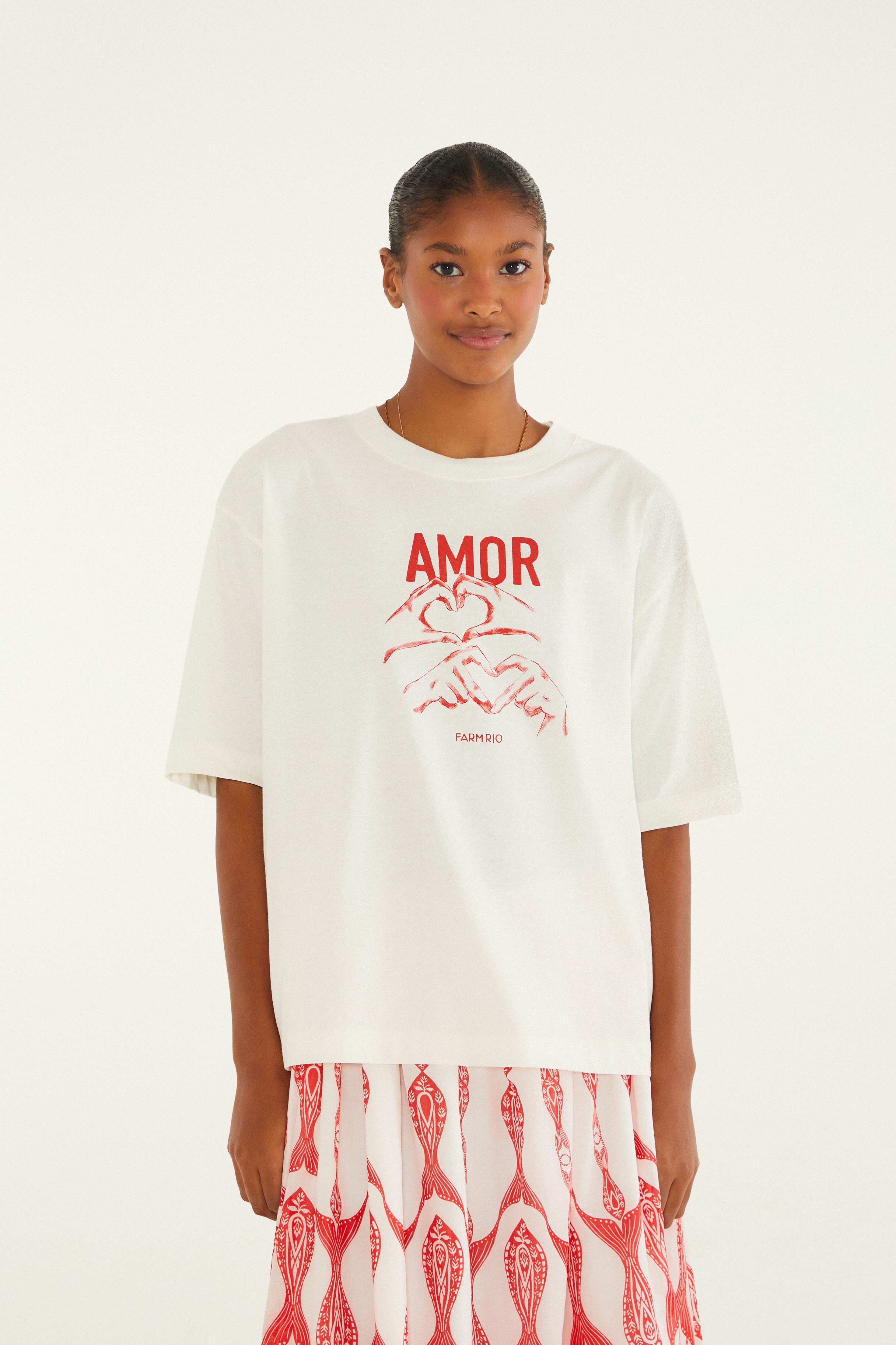 T-Shirt Ampla Amor Farm Rio