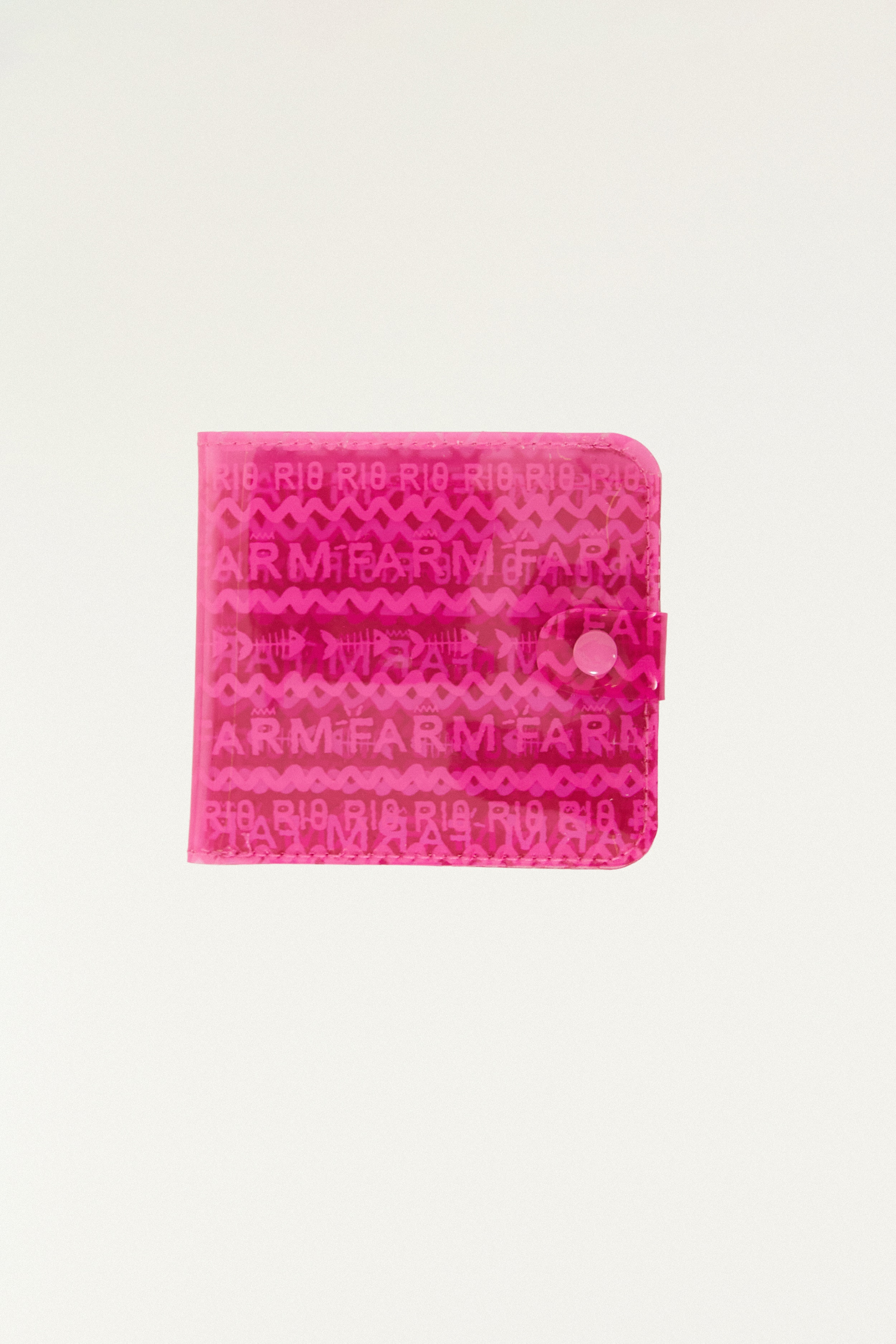 Carteira Amo Tipográfico Rosa