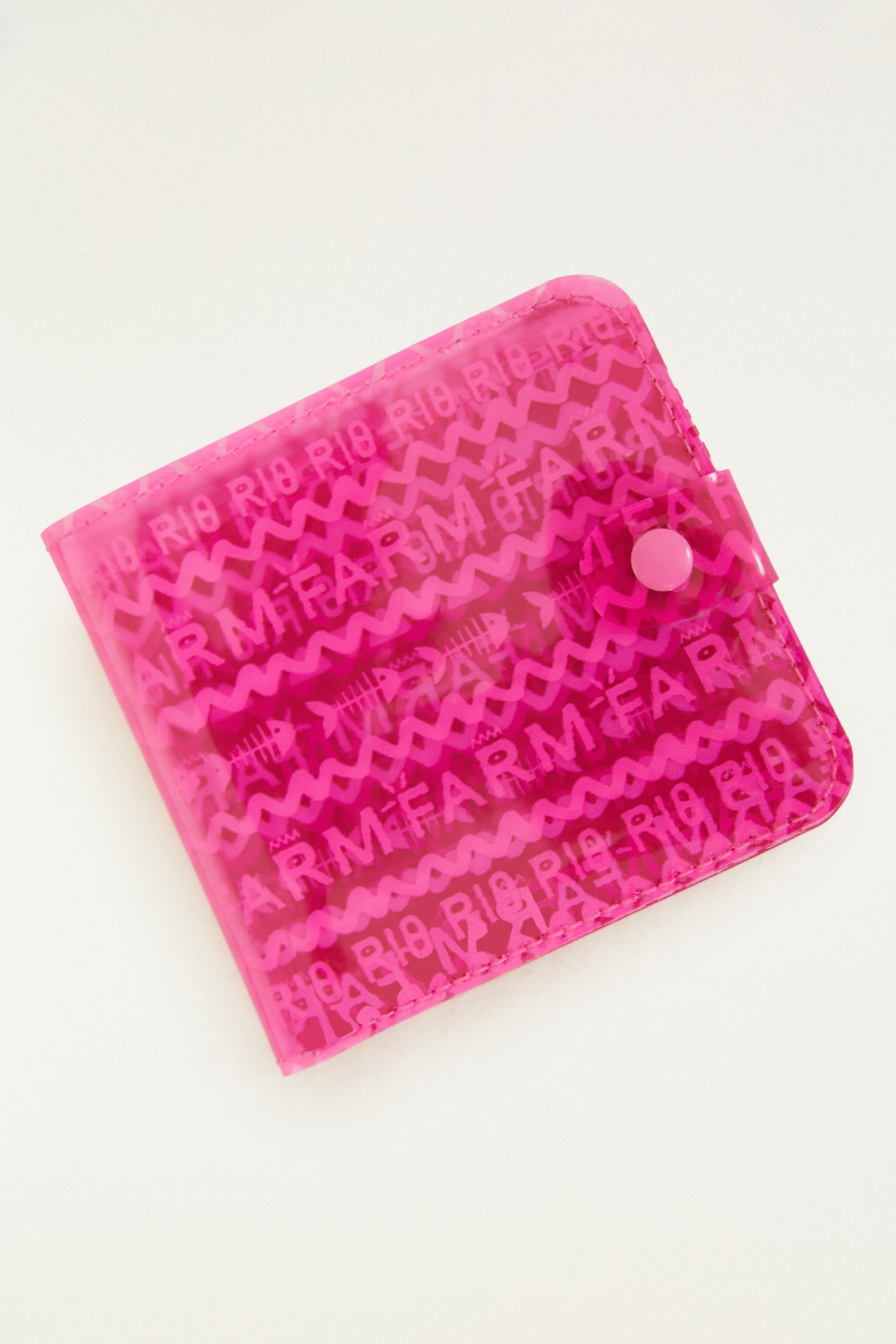 Carteira Amo Tipográfico Rosa