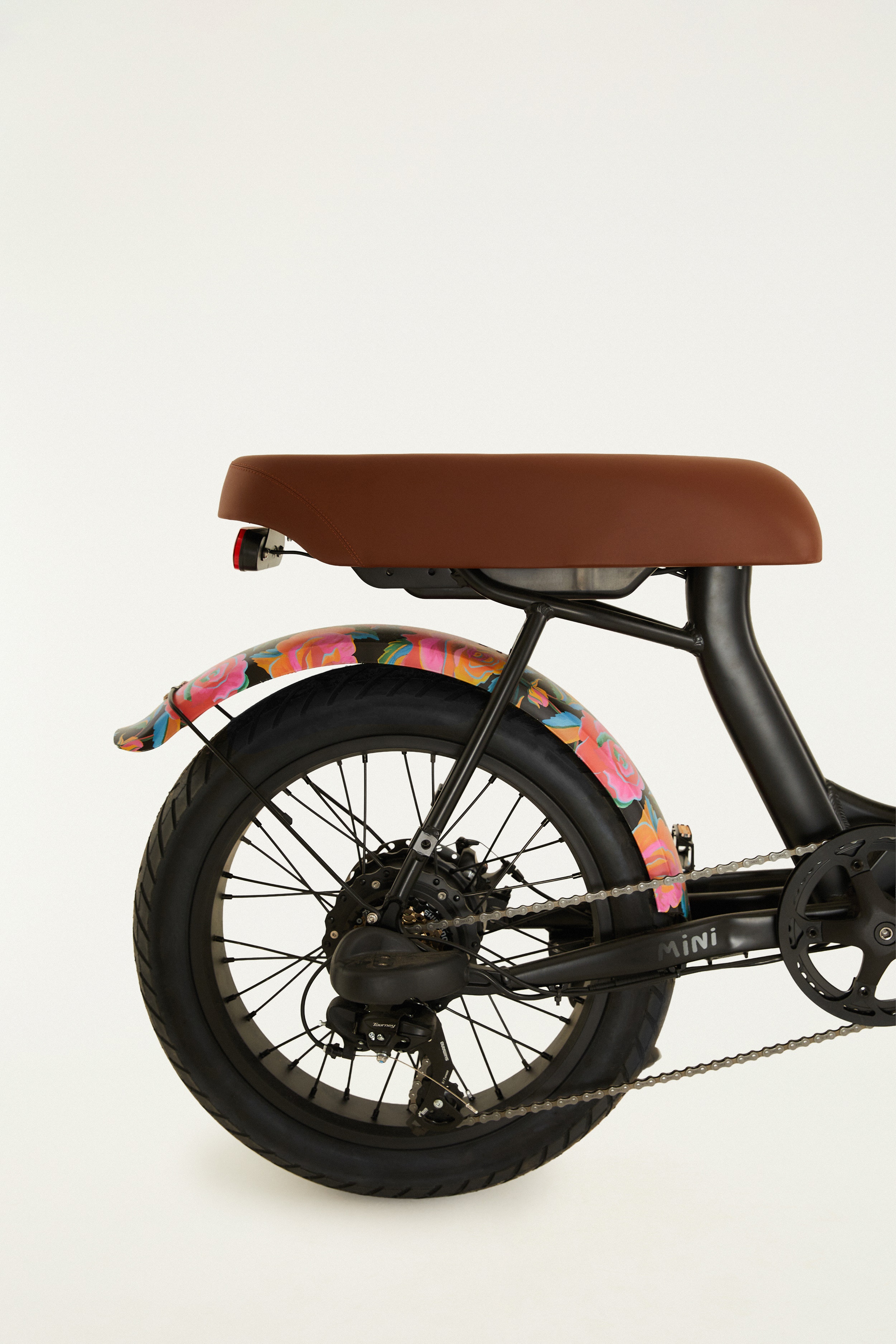 Bike Lev Cruiser Mini Rosas Pintadas Bateria Lítio