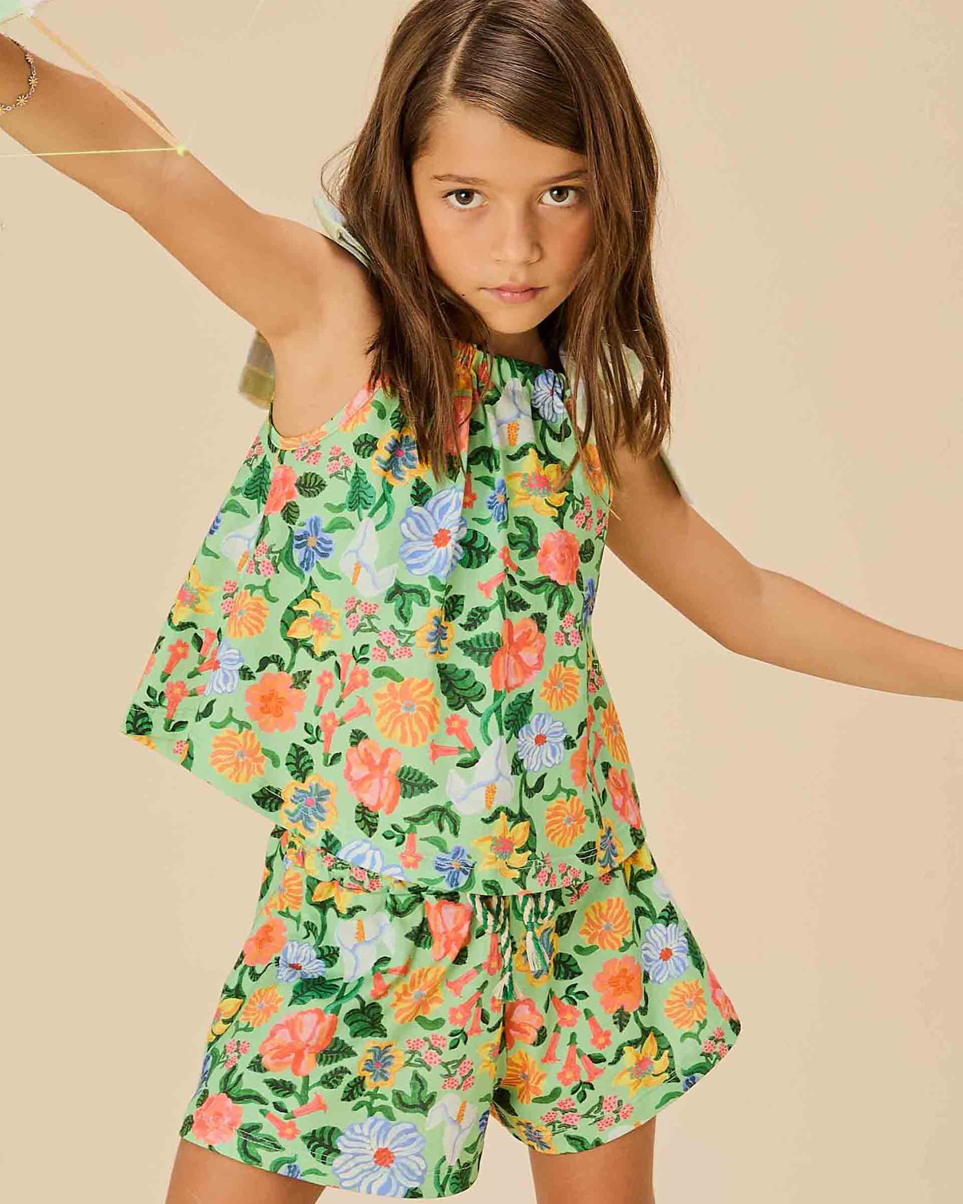 Short Malha Floresceu