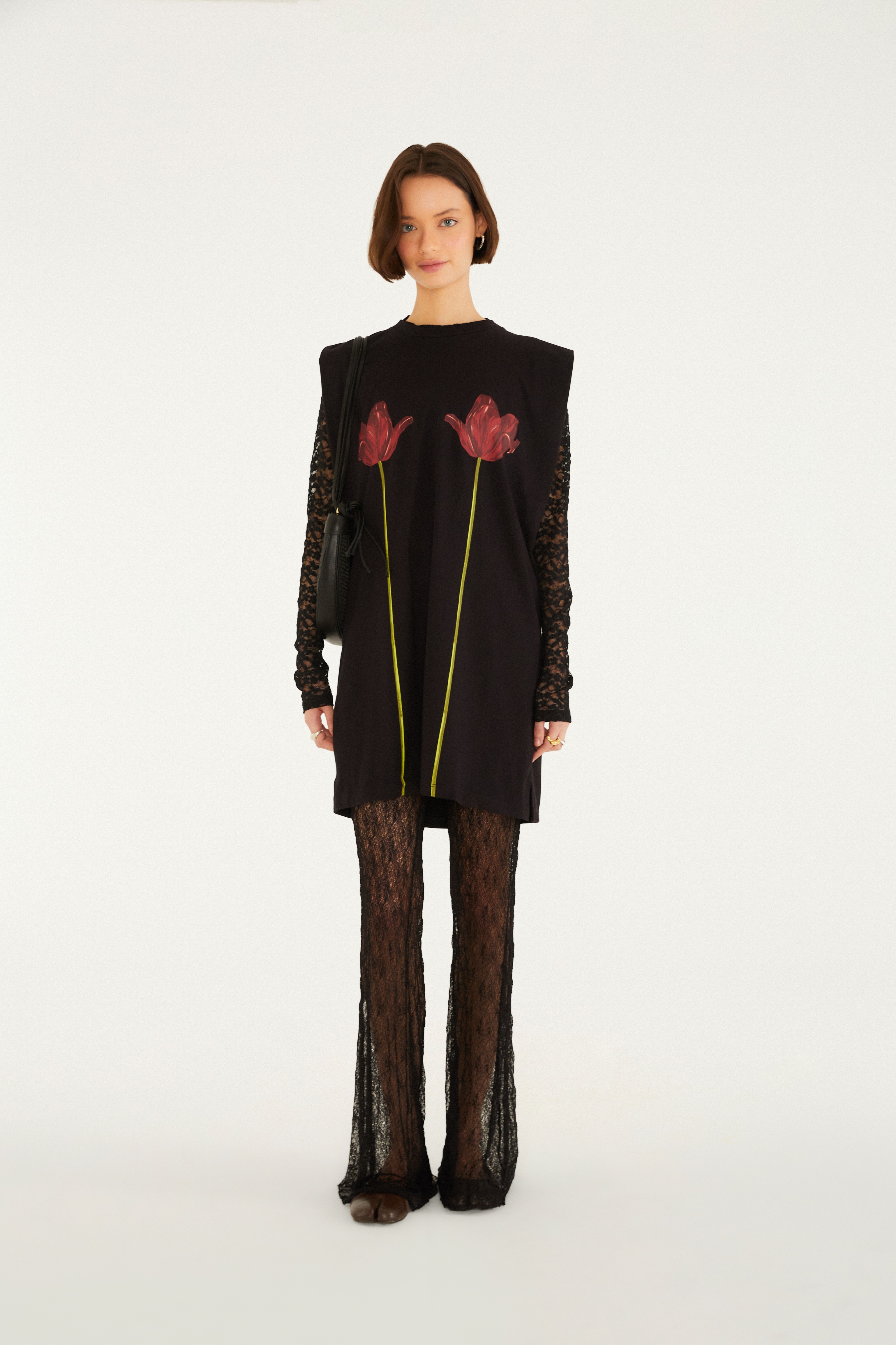 Calça Flare Artesanal Rendado