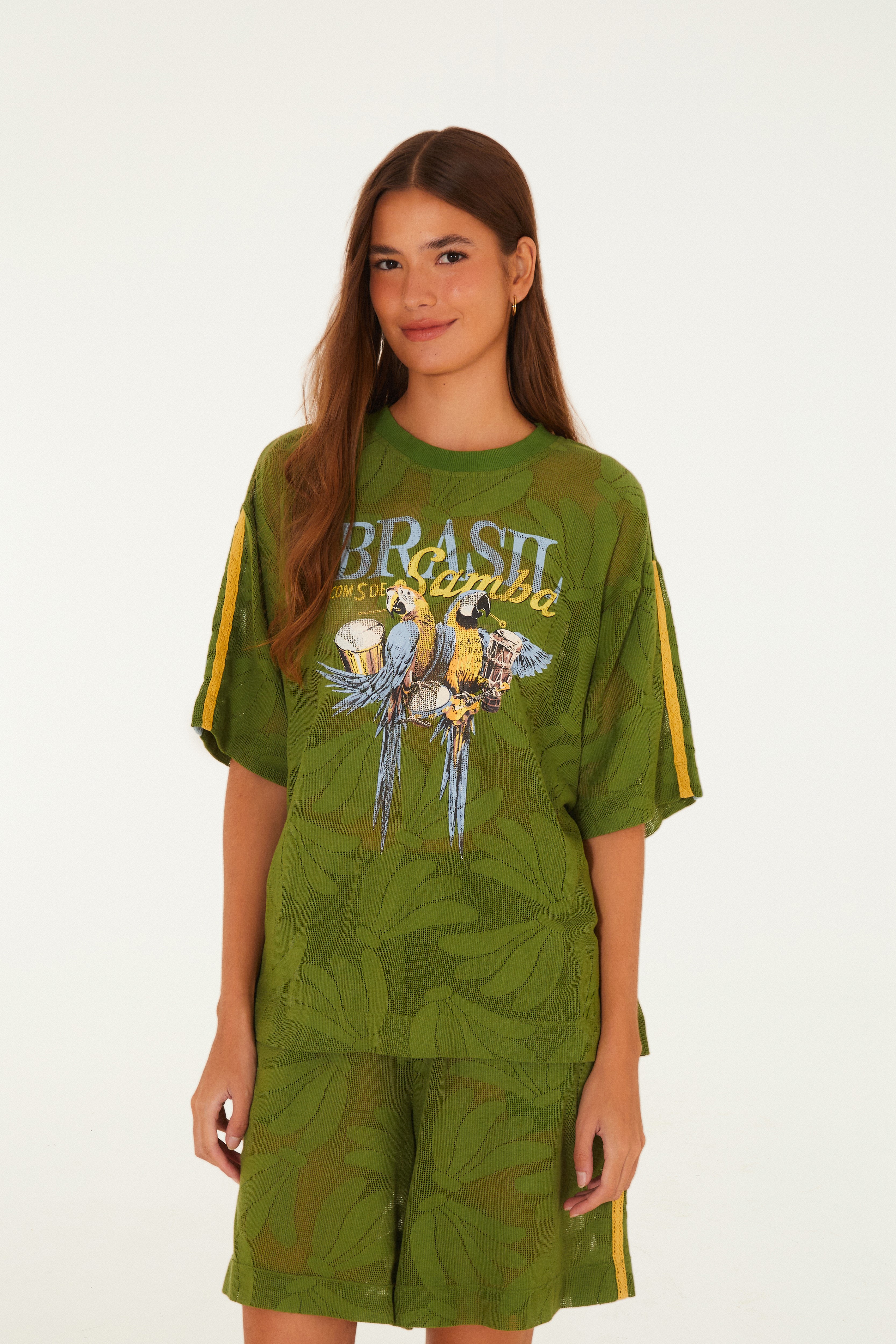 T-Shirt Renda Brasil Samba