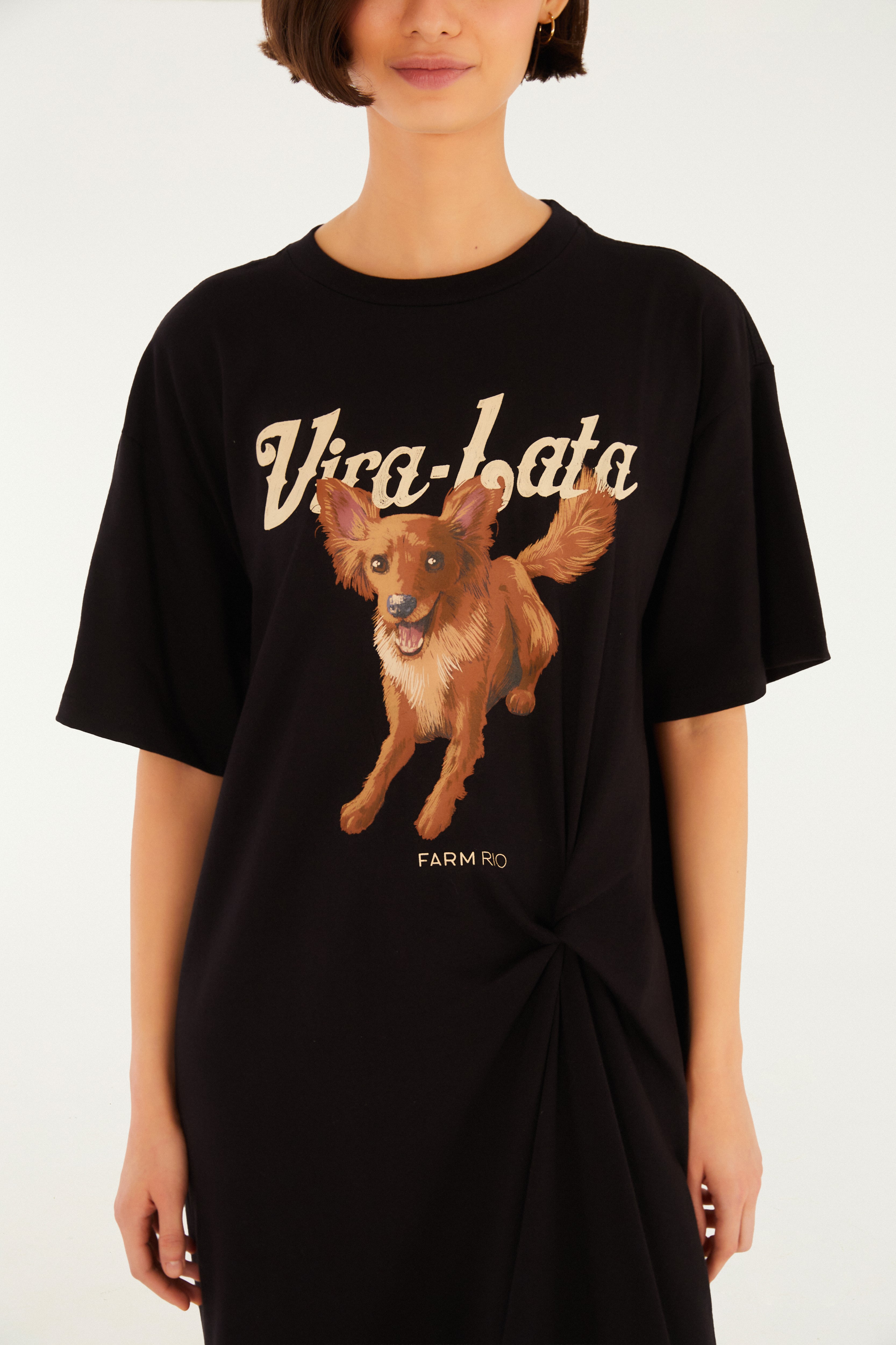 Vestido Nó Vira Lata Raposinha
