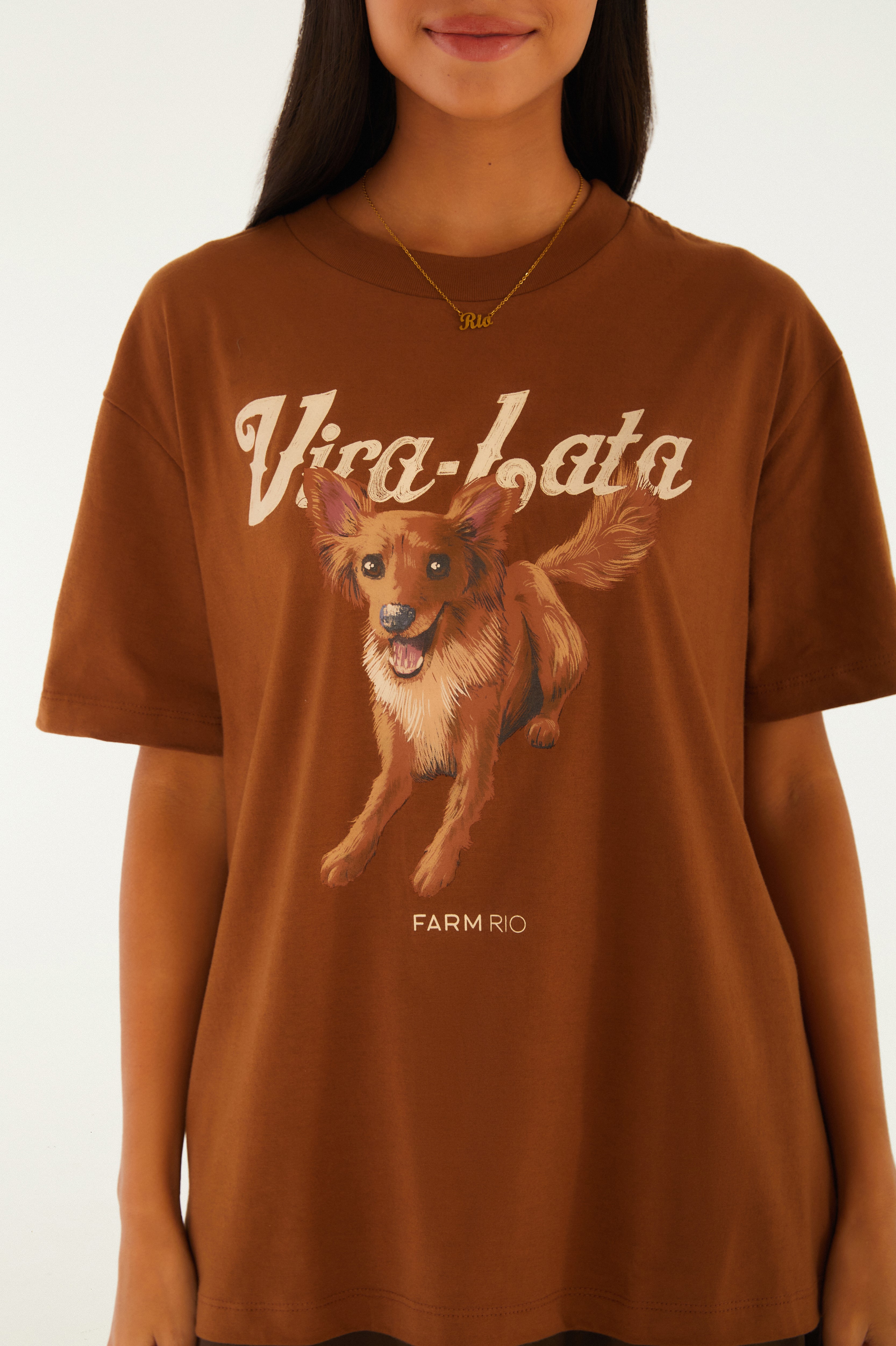 T-Shirt Media Vira Lata Raposinha