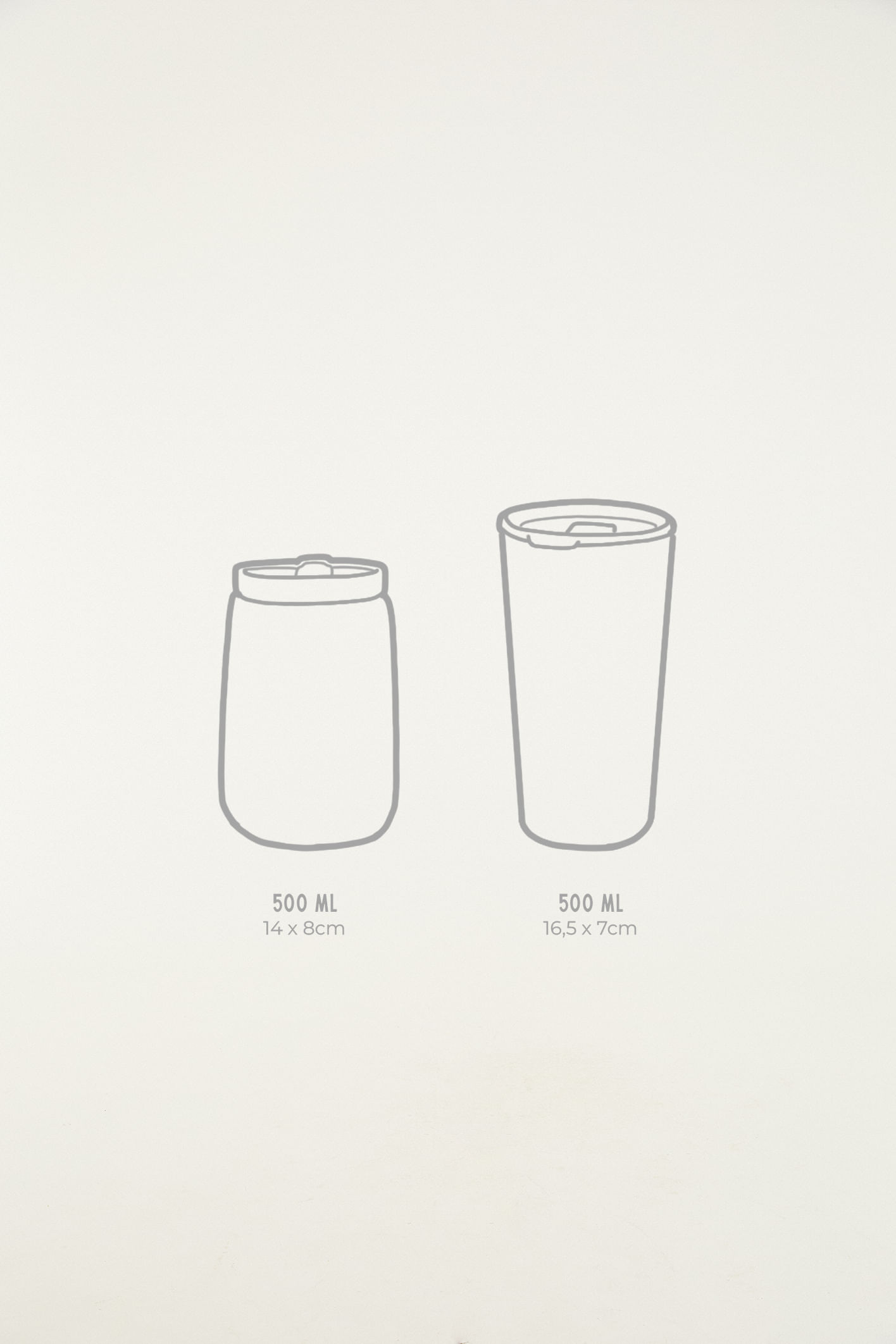 Copo Glub Floral Bucólico 500ml