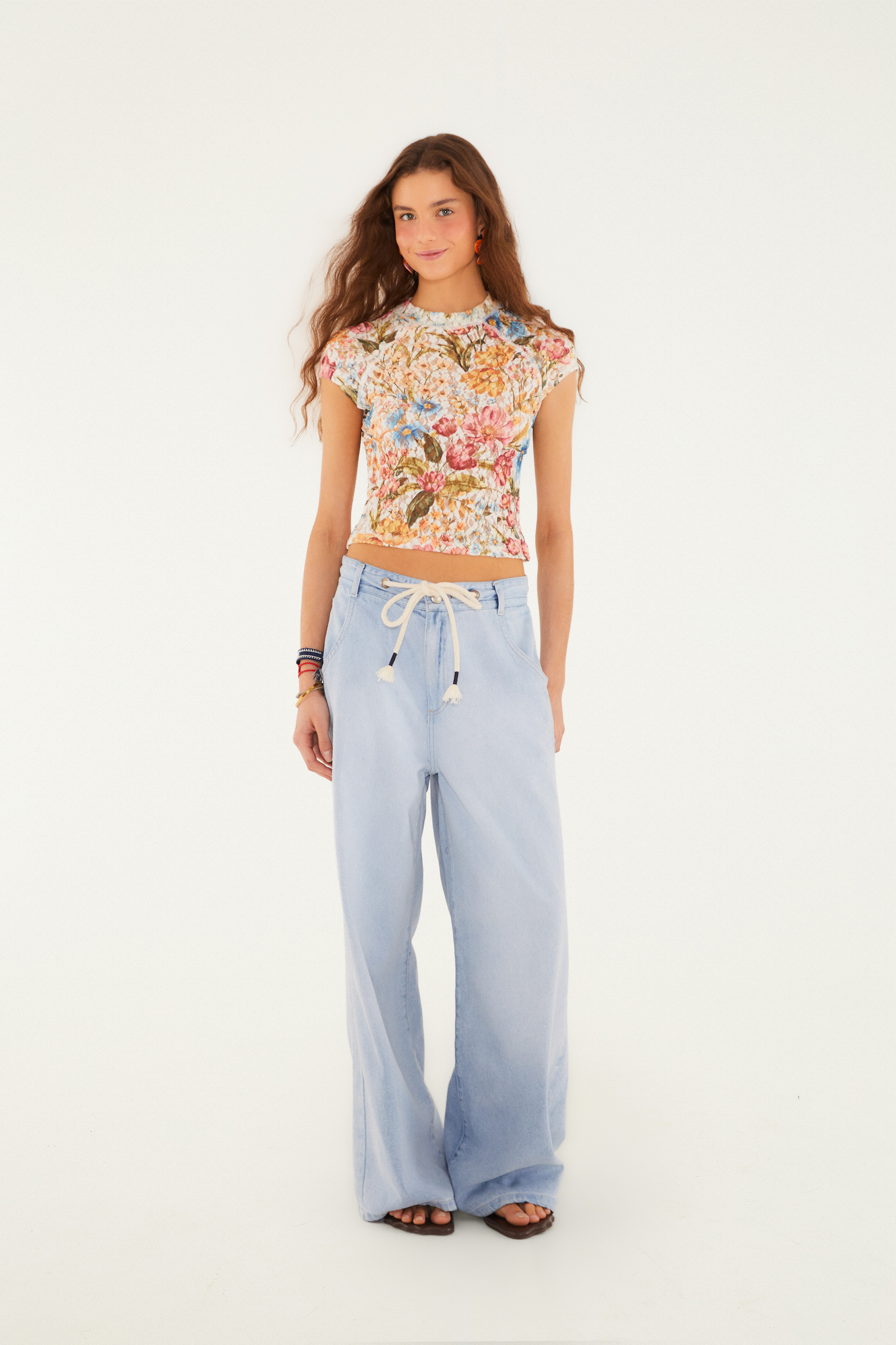 Blusa Renda Jardim Veraneio