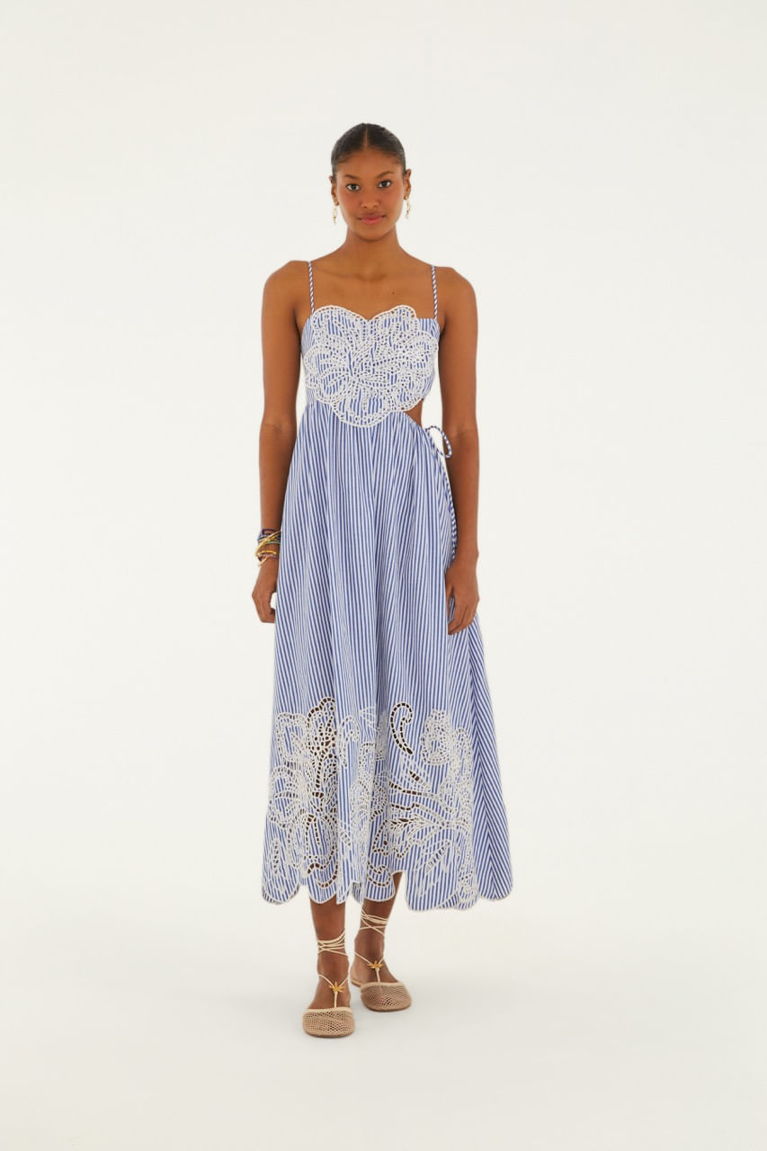 Vestido Richelieu Listra Floral Jamaica
